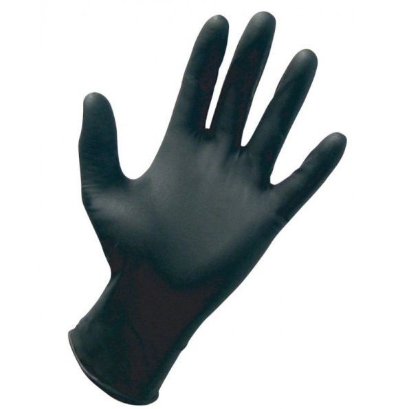 Γάντια Εργασίας Nitril Μιας Χρήσης/Χωρίς Πούδρα Meditrast Μαύρα 100τεμ