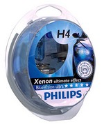 PHILIPS ΛΑΜΠΑ BLUE VISION ULTRA H4