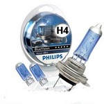 PHILIPS ΛΑΜΠΕΣ H4/W5W BLUEVISION SET
