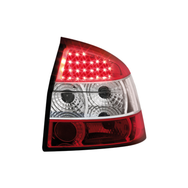 Φανάρια Πισινά για DECTANE Audi A4 B6 8Ε Limousine 01-04 (Κόκκινο/Κρύσταλλο-LED)
