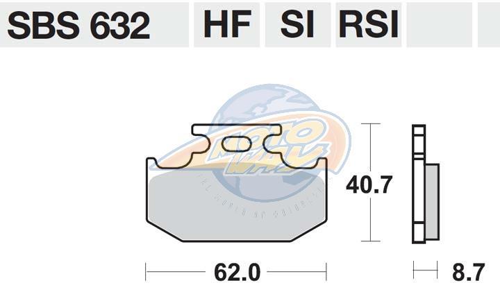 ΤΑΚΑΚΙΑ SBS 632HF FA152 STD FR/RR