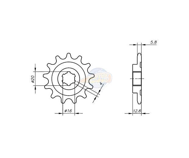 ΓΡΑΝΑΖΙΑ ΚΙΝΗΣΗΣ VAZ CΒ04.113-Z13 TM125