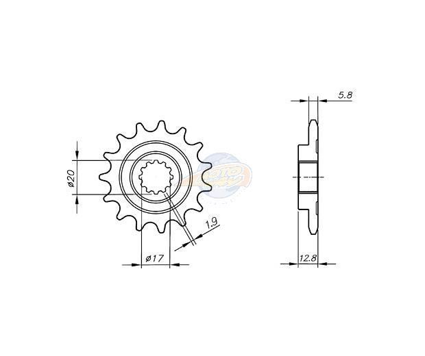 ΓΡΑΝΑΖΙΑ ΚΙΝΗΣΗΣ VAZ CΒ04.414-Z14 TM125