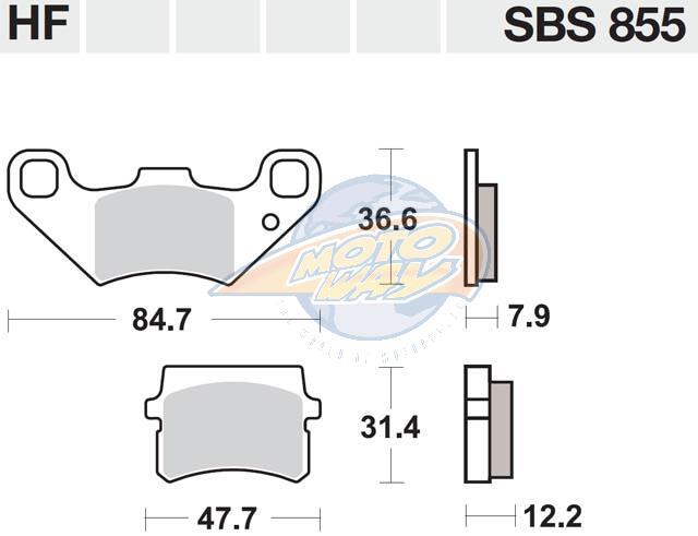 ΤΑΚΑΚΙΑ SBS 855HF FA416 STD FR/RR