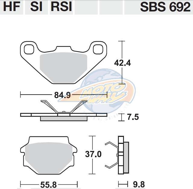 ΤΑΚΑΚΙΑ SBS 692HF FA251 STD FR/RR