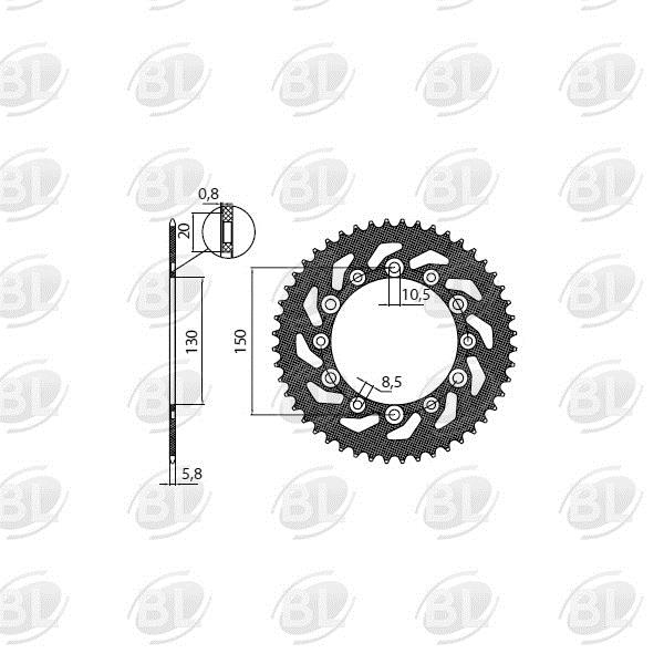 ΓΡΑΝΑΖΙΑ ΡΟΔ S3613-48(245)(Β 10.5mm ΙΣΙΑ) SUNSTAR - (ΙΑΠ) 