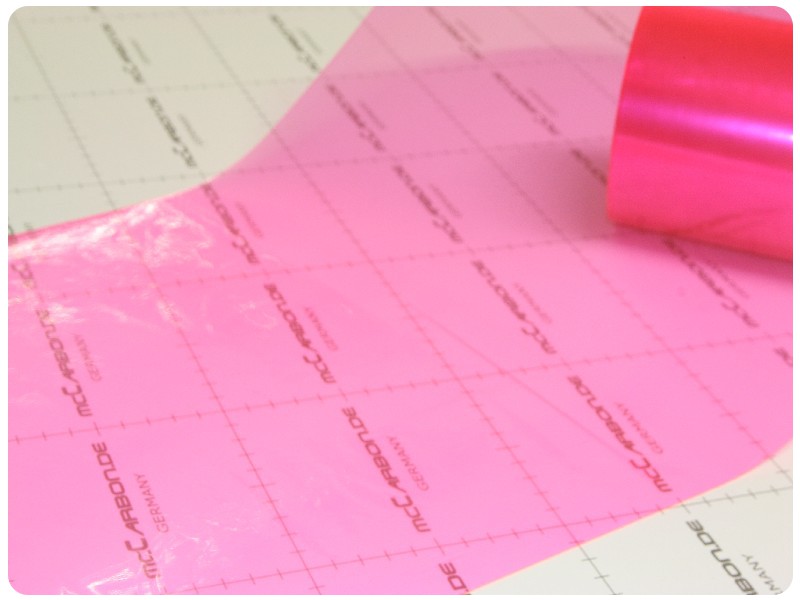 Pink Scheinwerferfolie zum Tönen von Scheinwerferfolie 100x30cm 009