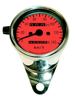 Instrumente Tachometer Edelstahl-Tacho K 1.0, illum., D= 60mm, 7 Farben