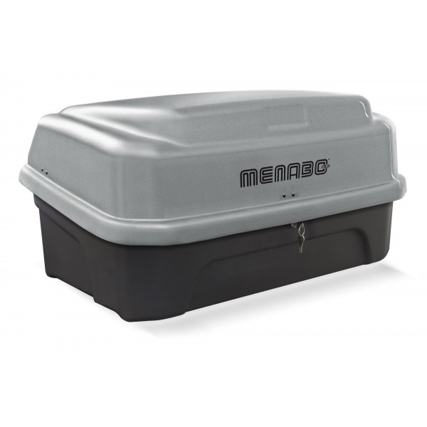 Μπαγκαζιέρα Κοτσαδόρου (κουτί) menabo BOXXY 330lt σε ασημί χρώμα