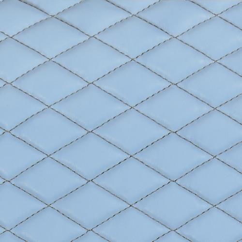 Πλατοκάθισμα με Προσκέφαλο COVER-TECH Δερματίνη 2τεμ. Ανοικτό Γαλάζιο/Γκρι