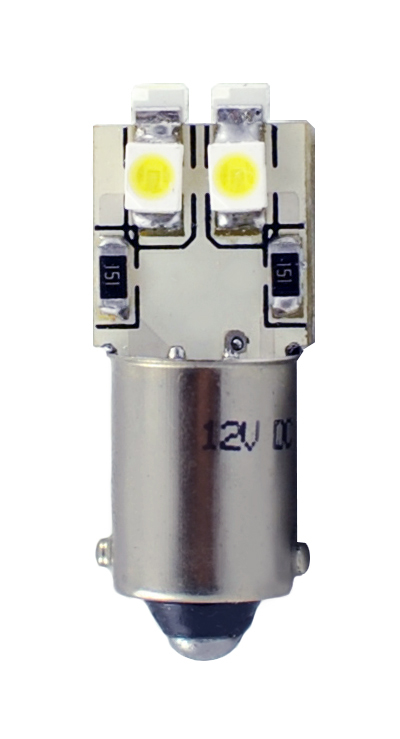 T4W 12V 0,48W BA9s (ΜΙΝΙΟΝ) LED 6xSMD3528 ΛΕΥΚΟ 1ΤΕΜ.