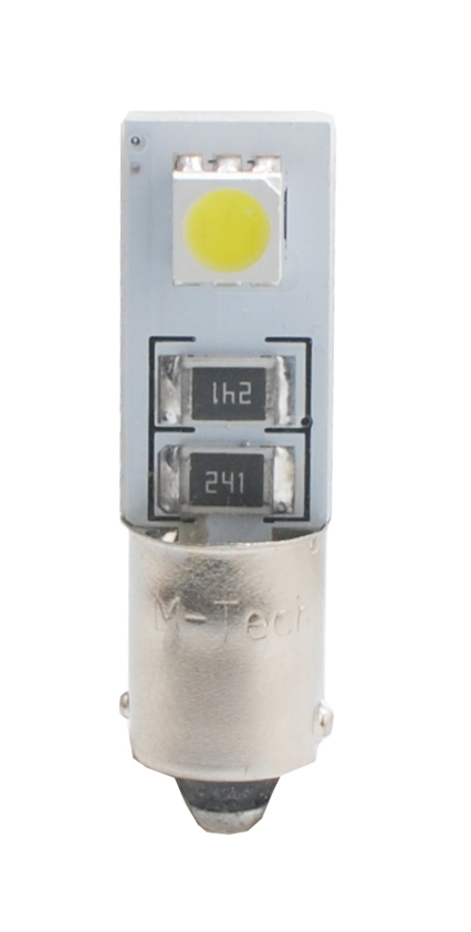 T4W 12V 0,48W BA9s (ΜΙΝΙΟΝ) LED 2xSMD5050 CAN-BUS ΛΕΥΚΟ 1ΤΕΜ.