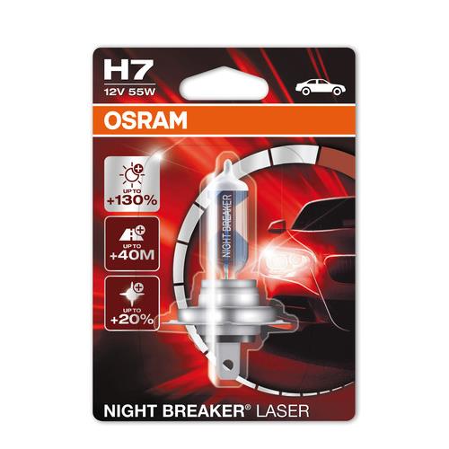 OSRAM H7 NIGHT BREAKER LASER 12V - 55W - PX26d  (1ΤΕΜ. BLISTER)