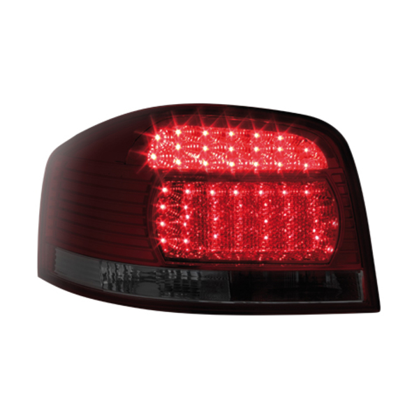 Φανάρια Πισινά για DECTANE Audi A3 8P 03+ (Κόκκινο/Φιμέ-LED)