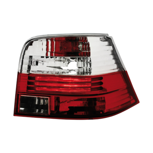 Φανάρια Πισινά για DECTANE VW Golf IV 97-04 (Κόκκινο/Κρύσταλλο)